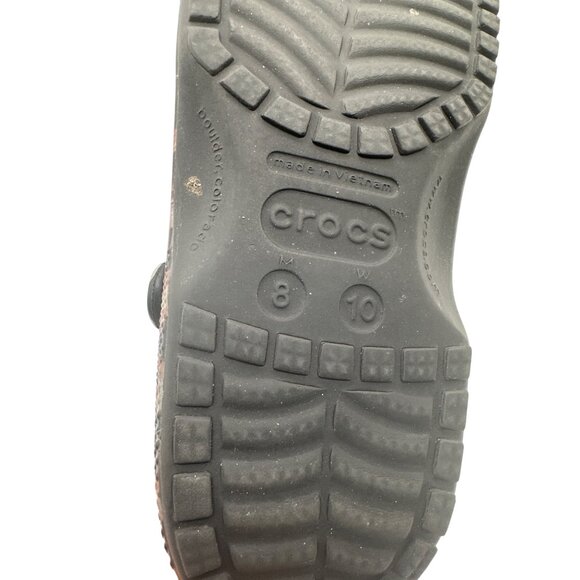 Clog Size 10 Unisex Leopard Cheetah Print Shoes Adjustable Strap Vent Holes - Picture 9 of 11